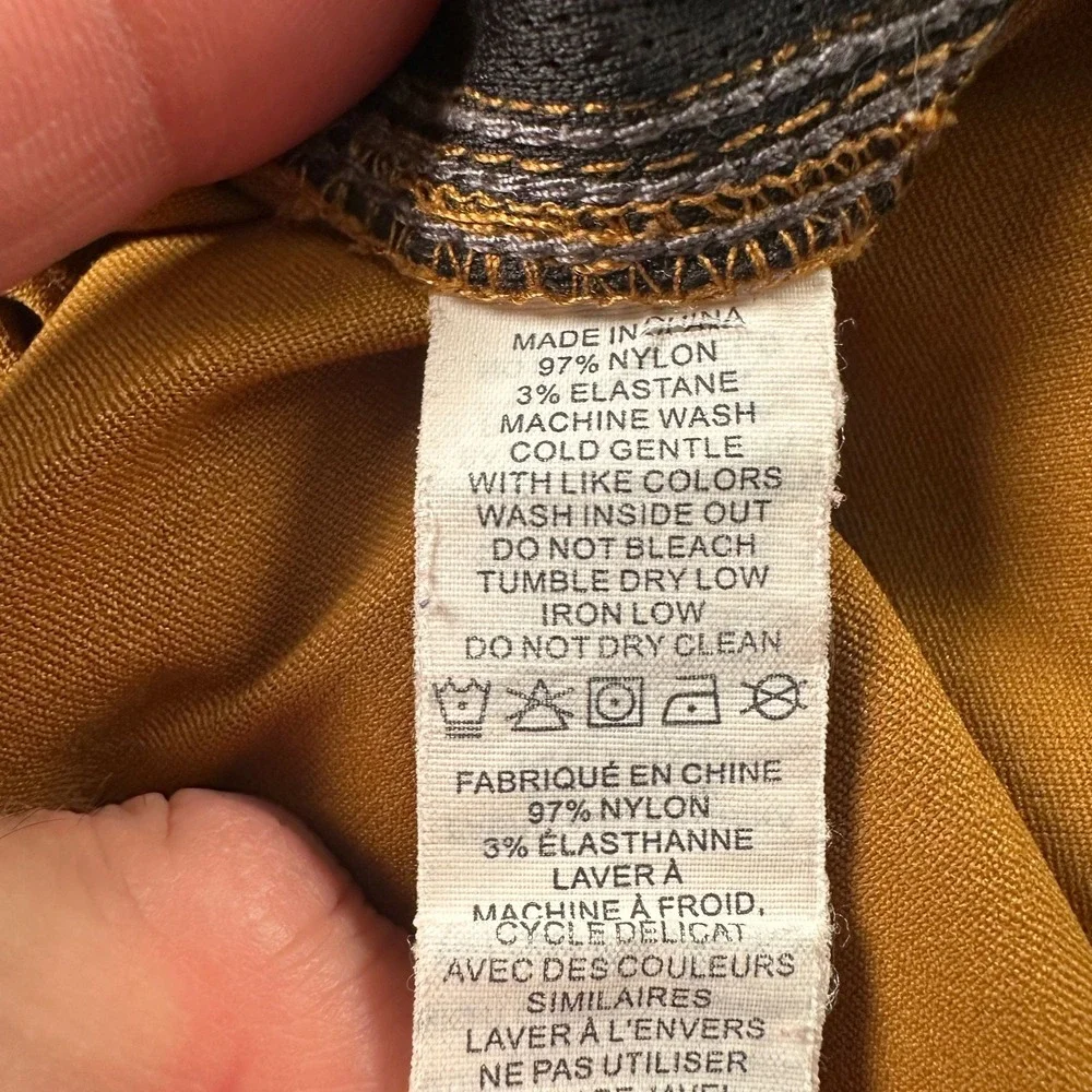 Prana Convertible Cargo Pants Mens 30x32 Mustard Zip Off Lightweight Nylon - Picture 13 of 15